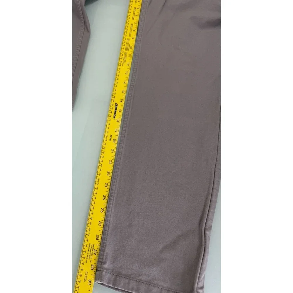 Mugsy Damens Pants Mens 34X32 Chino Stretch Comfort Gray Casual Golf - Picture 10 of 12